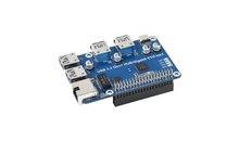 Плата розширення Raspberry Pi USB 3.2 Gen1 HUB Gigabit ETH HAT (20472)